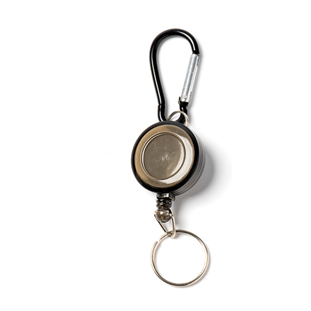 Werbeartikel Schlüsselanhänger Schwarz mit Kartenhalter