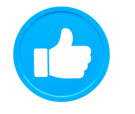 Werbeartikel Pfandmarke Plastik Hellblau Ø23,3