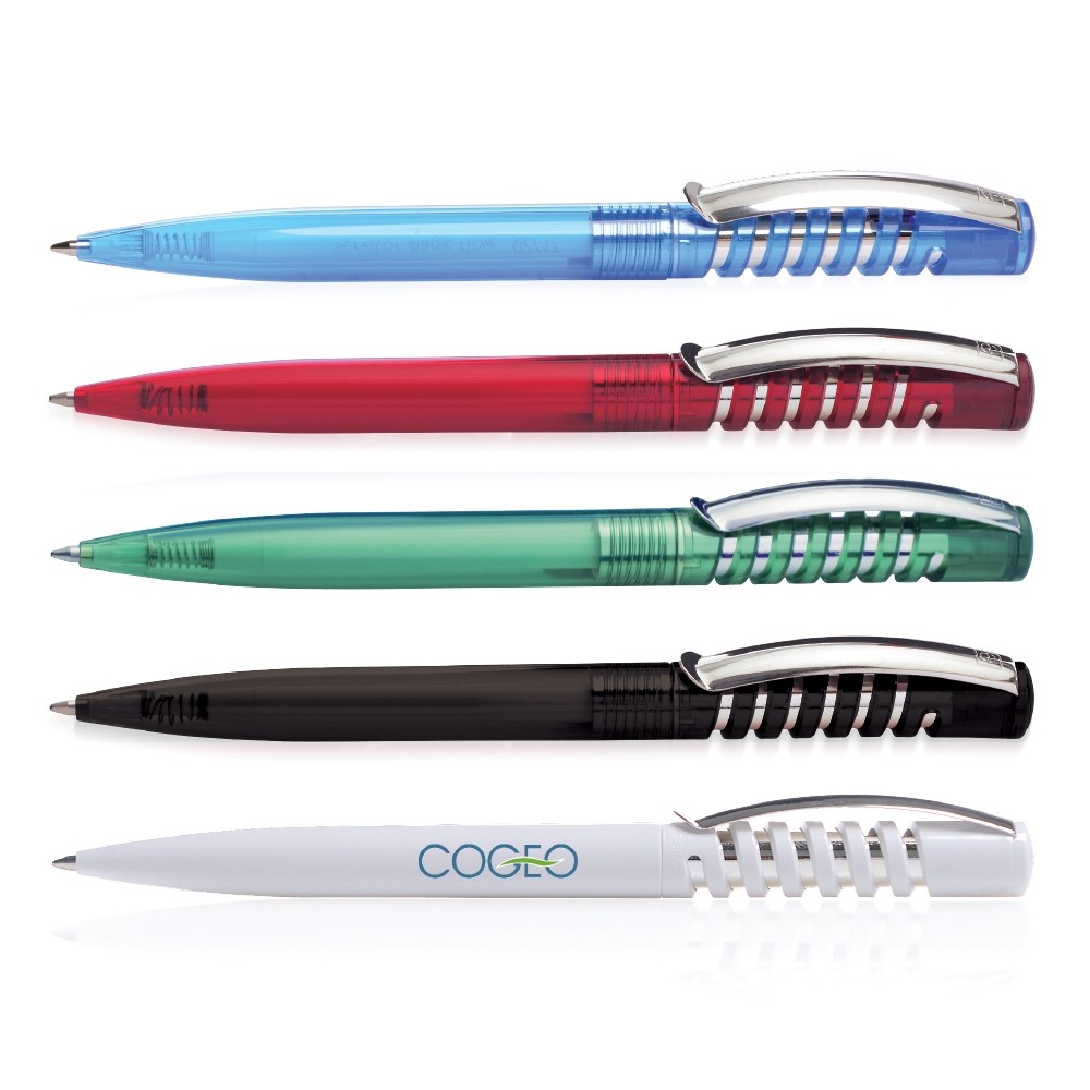 Kugelschreiber in Schwarz aus Kunststoff | Werbeartikel, Werbekugelschreiber, personalisierbare Werbeartikel