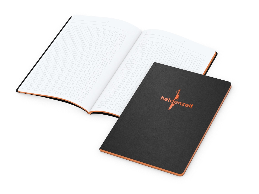 Werbeartikel Tablet Book Pocket orange Slim Complete