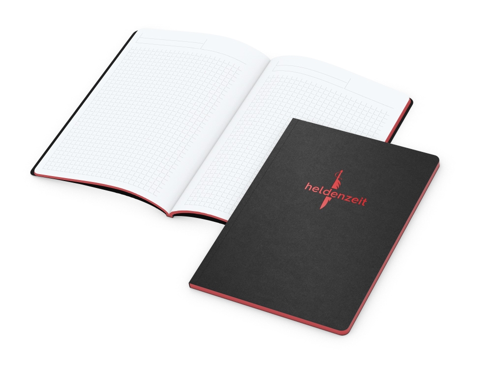 Werbeartikel Tablet Book A5 rot Slim Complete