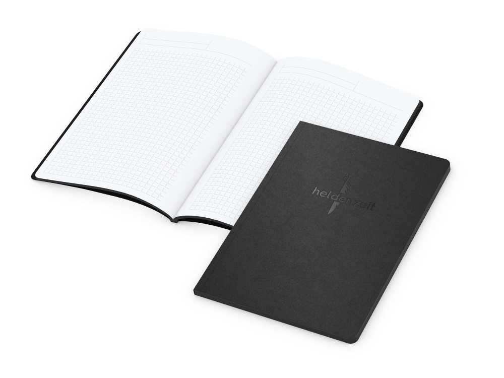 Werbeartikel Tablet Book Pocket schwarz Slim Complete
